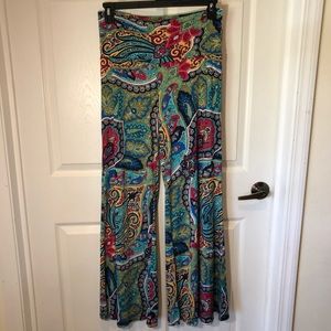 Paisley Palazzo Pants by Mae XL